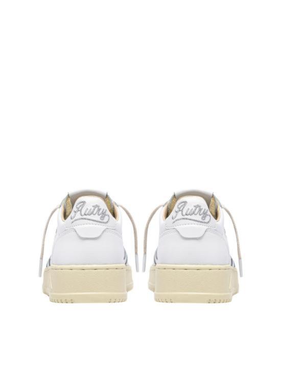 26SS 오트리 메달리스트 로우 레더 스니커즈 AULW HP02 SILVER - AUTRY