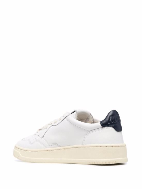 26SS 오트리 메달리스트 로우 레더 스니커즈 AULW LL12 WHITE - AUTRY