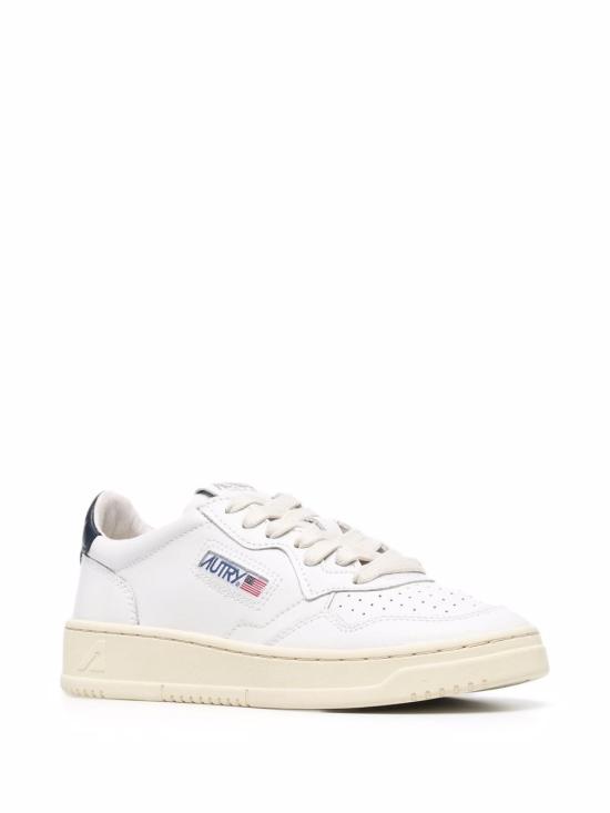 26SS 오트리 메달리스트 로우 레더 스니커즈 AULW LL12 WHITE - AUTRY