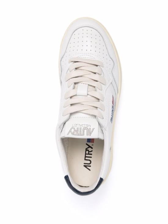 26SS 오트리 메달리스트 로우 레더 스니커즈 AULW LL12 WHITE - AUTRY