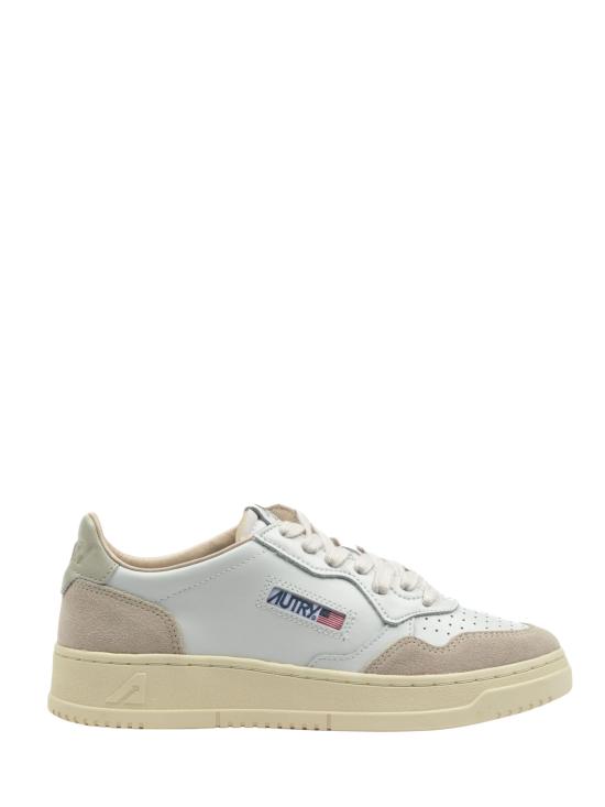 26SS 오트리 메달리스트 로우 레더 스니커즈 AULW LS14 WHITE