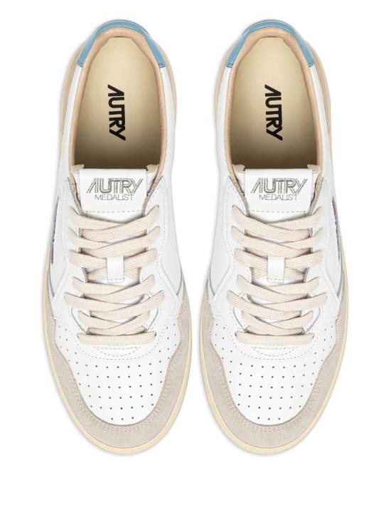 26SS 오트리 메달리스트 로우 레더 스니커즈 AULW LS12 LIGHT BLUE - AUTRY
