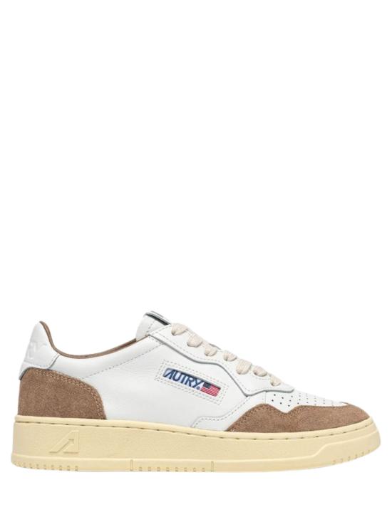 26SS 오트리 메달리스트 로우 레더 스니커즈 AULW FT02 BEIGE