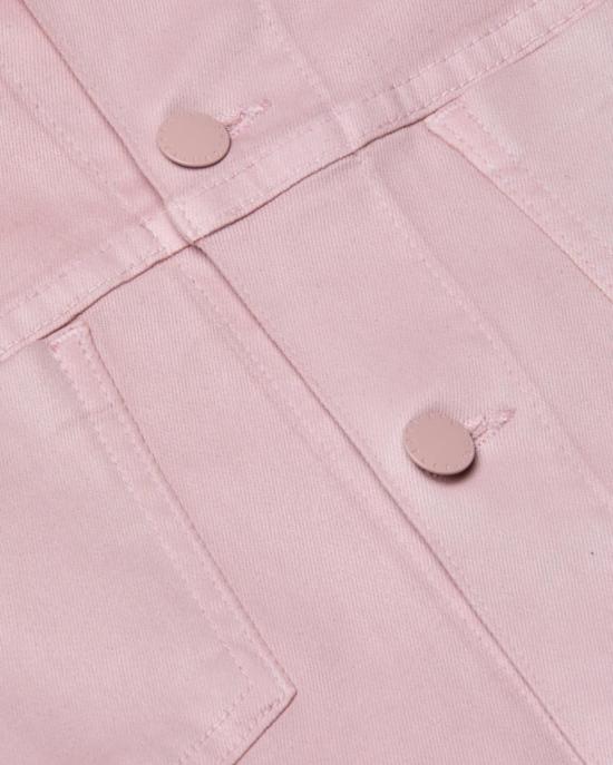  라장스 데님 자켓 자넬 슬림 로우 재킷 페일 로즈 코팅 - L'AGENCE