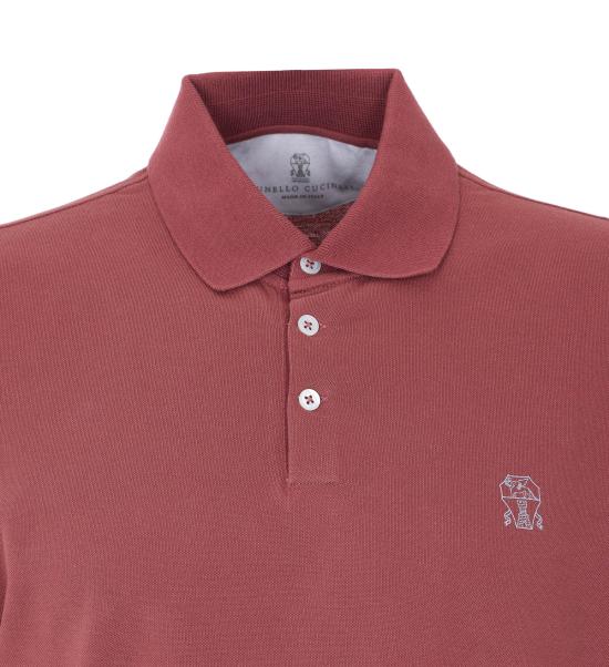 26SS 브루넬로 쿠치넬리 폴로 티셔츠 ME8548788 CMZ07 Red - BRUNELLO CUCINELLI