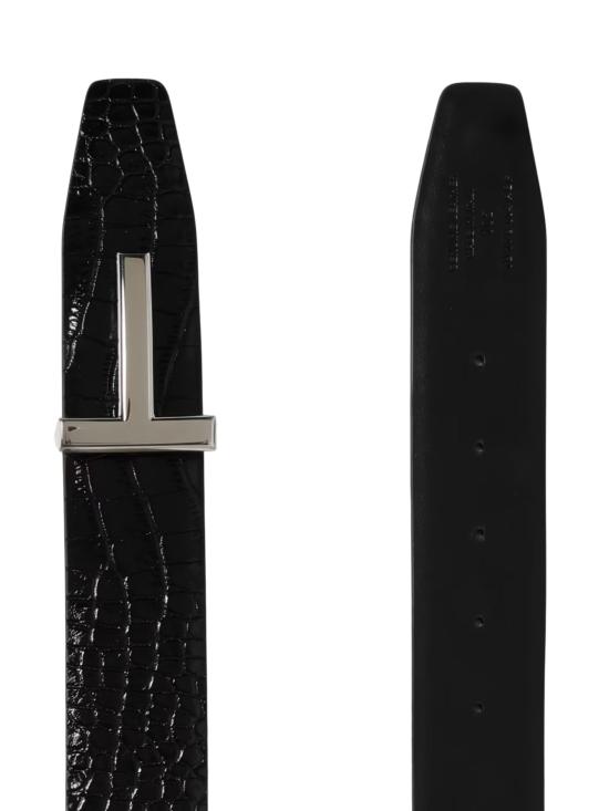 26SS 톰포드 가죽 벨트 TB178 LCL439SNAA Black - TOMFORD