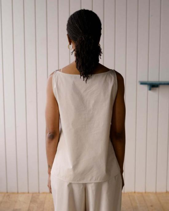  베이스레인지 블라우스 덱티 탑 - BASERANGE