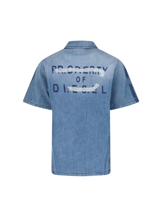 26SS 디젤 데님 셔츠 A21733 0CECC 01 Blue - DIESEL