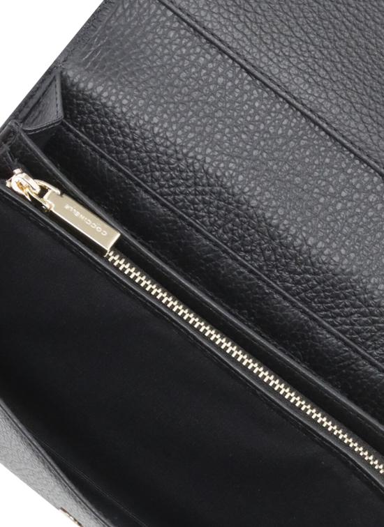 25FW 코치넬리 지갑 E2MW5118501 METALLIC SOFT001 Black - COCCINELLE