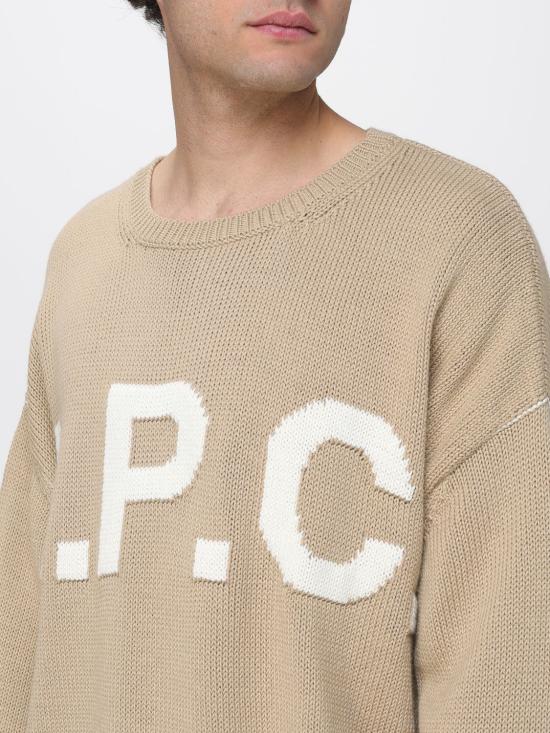 26SS 아페쎄 스웨터 WOASLM23009 AAE Beige - A.P.C.