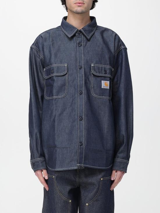 26SS 칼하트 WIP 데님 셔츠 I036263 0101 Blue