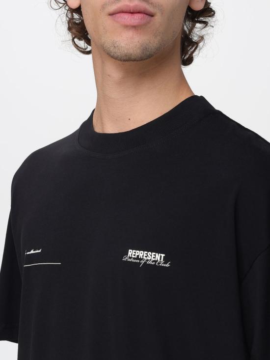 26SS 리프레젠트 반팔 티셔츠 MLM4274 001 Black - REPRESENT