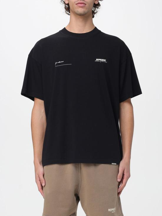 26SS 리프레젠트 반팔 티셔츠 MLM4274 001 Black