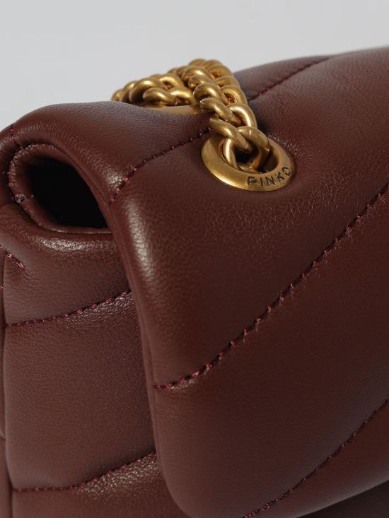 26SS 핑코 토트백 100040A0F2 R49Q Burgundy - PINKO