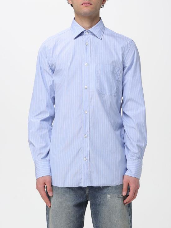 26SS 마르지엘라 긴팔 셔츠 S50DT0073M35722 001F Blue