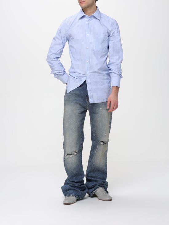 26SS 마르지엘라 긴팔 셔츠 S50DT0073M35722 001F Blue - MAISON MARGIELA