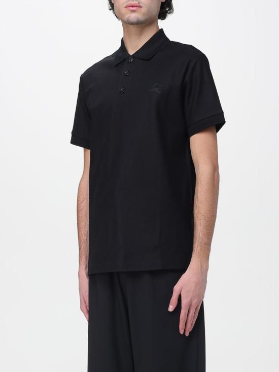 26SS 버버리 코튼 폴로 셔츠 8096425 Black - BURBERRY