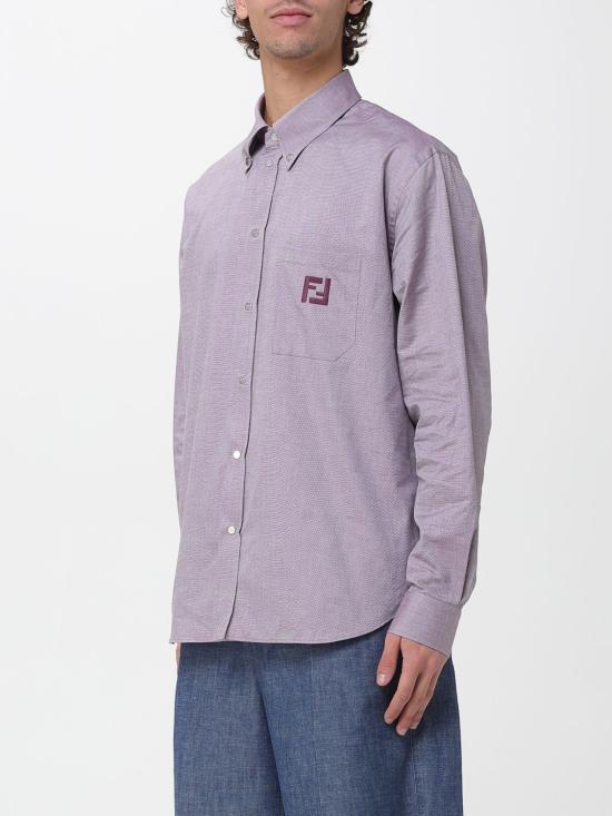 26SS 펜디 긴팔 셔츠 FS1296AVZD F0HM6 Violet - FENDI