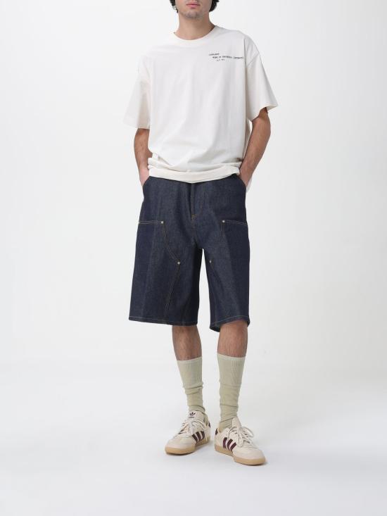 26SS 칼하트 WIP 숏슬리브 펀치드 티셔츠 I036006 D6XX Yellow Cream - CARHARTT WIP