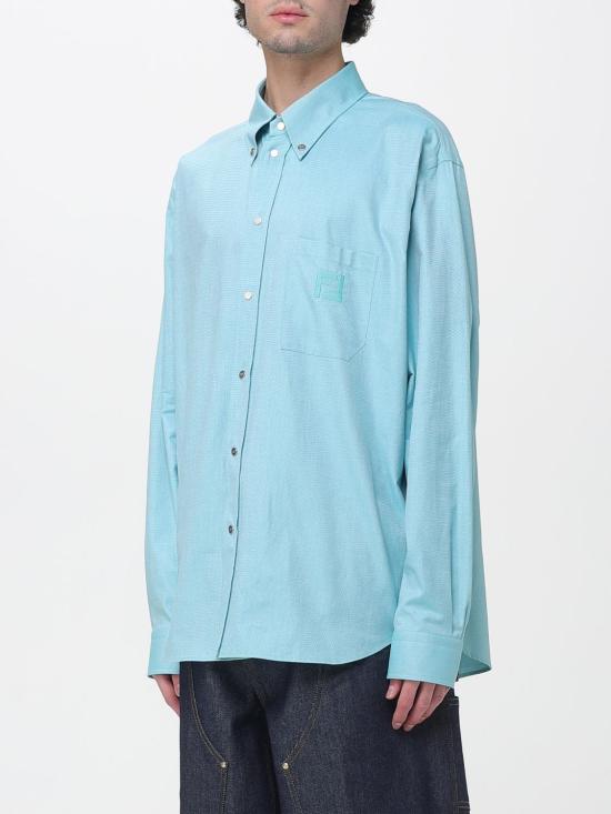 26SS 펜디 긴팔 셔츠 FS1296AVZD F0XCN Jade - FENDI