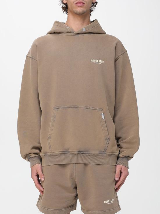 26SS 리프레젠트 긴팔 티셔츠 OCM41113 16 Beige