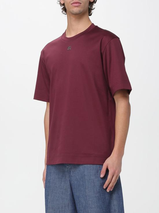 26SS 펜디 반팔 티셔츠 FY0936ARYY F0HM6 Burgundy - FENDI