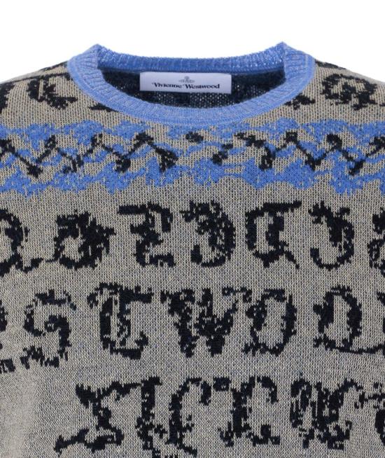 26SS 비비안웨스트우드 스웨터 38030064C007WO102 BLUE - VIVIENNE WESTWOOD