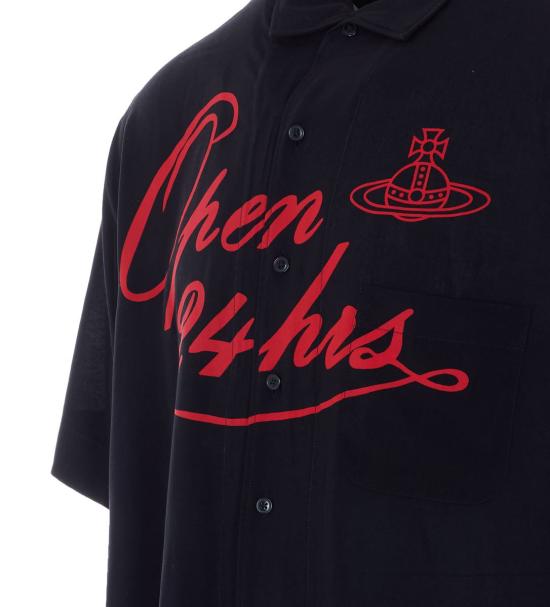 26SS 비비안웨스트우드 긴팔 셔츠 2401004KW01CMN401 Black - VIVIENNE WESTWOOD