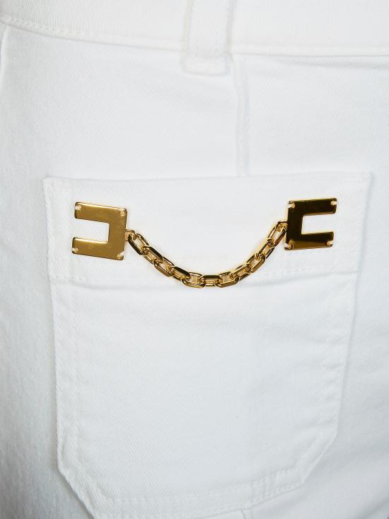 26SS 엘리자베타프랜치 데님 팬츠 PJ25D61E2 360 BEIGE - ELISABETTA FRANCHI