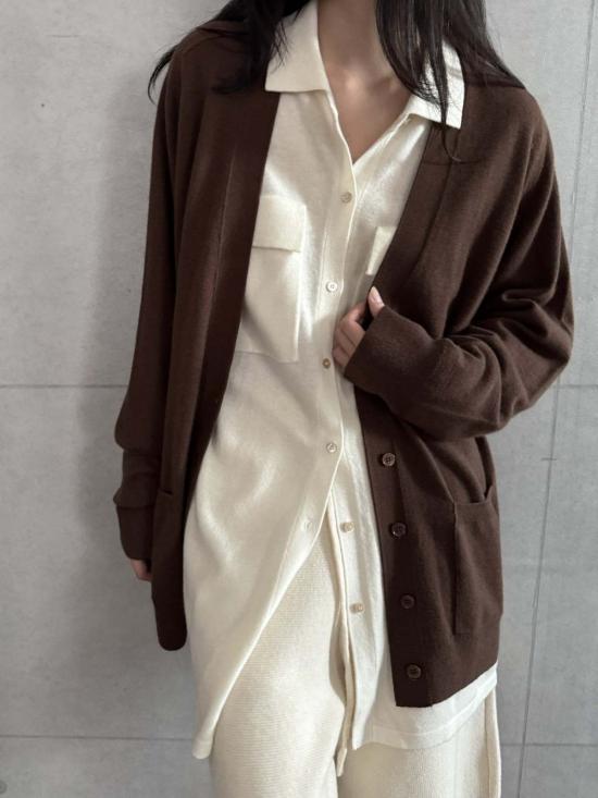  더 엔케이씨 스토어 가디건 NKC 스토어 소니 캐시미어 블렌드