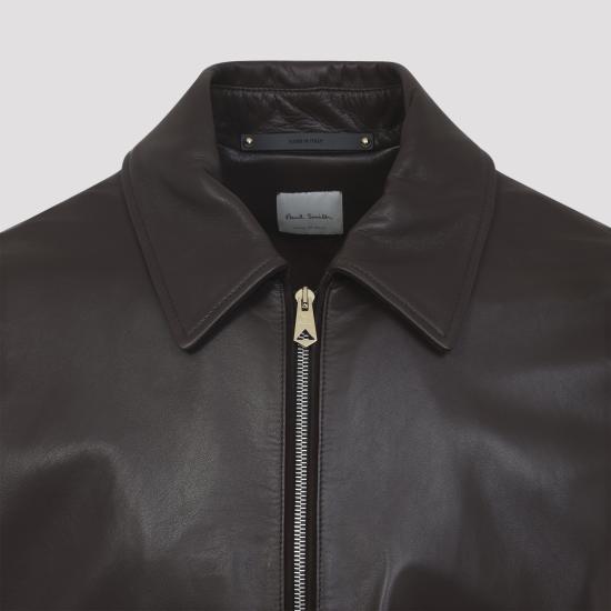 26SS 폴 스미스 가죽 자켓 M1R872ZV01388 69A BROWN - PAUL SMITH