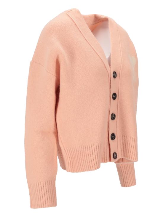 26FW 아미 빅 하트 로고 알파카 니트 가디건 UKC365KN0135 6807 - AMI