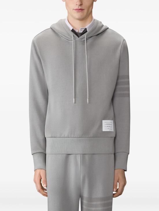 26SS 톰브라운 솔리드 루프백 4바 후디 MJT556AJ0007 055 - THOM BROWNE