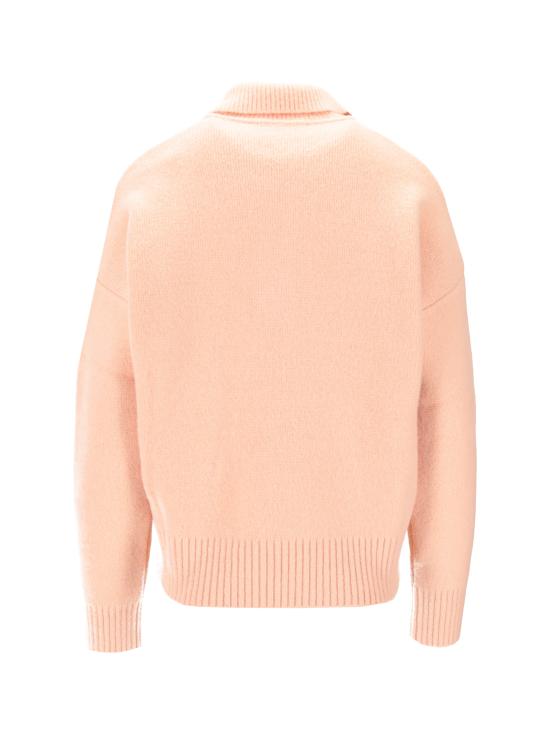 25FW 아미 ADC 알파카 폴로 스웨터 UPL408KN0135 6807 - AMI