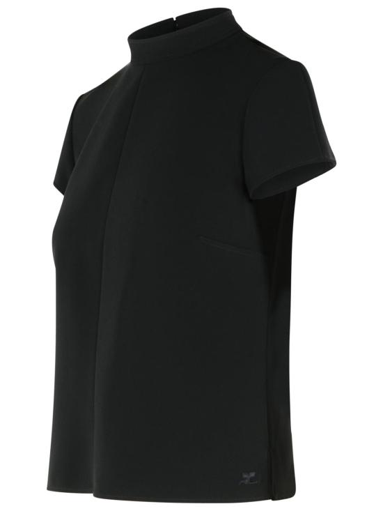 26SS 쿠레쥬 반팔 티셔츠 126CTO472PL01599999 Black - COURREGES