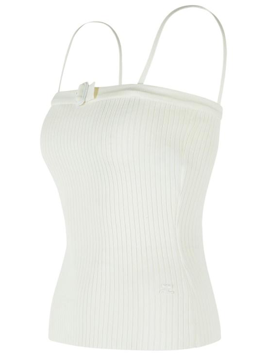 26SS 쿠레쥬 민소매 티셔츠 126MDE156FI00010001 White - COURREGES