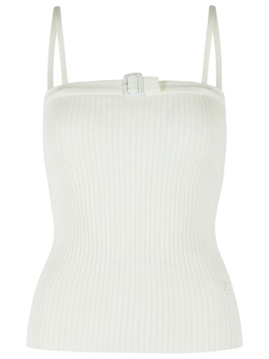 26SS 쿠레쥬 민소매 티셔츠 126MDE156FI00010001 White