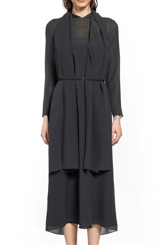 25FW 더로우 롱 원피스 10449W4205 FBK Black