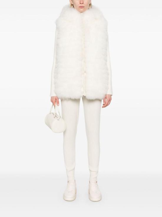 25FW 이브살로몬 베스트 26W25WKG60069K05XA1058 WHITE - YVES SALOMON