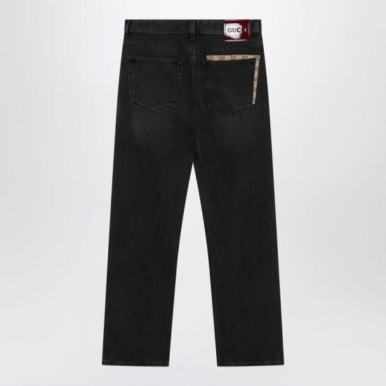 26SS 구찌 데님 팬츠 852359XDDE5 S GUC 1000 Black - GUCCI