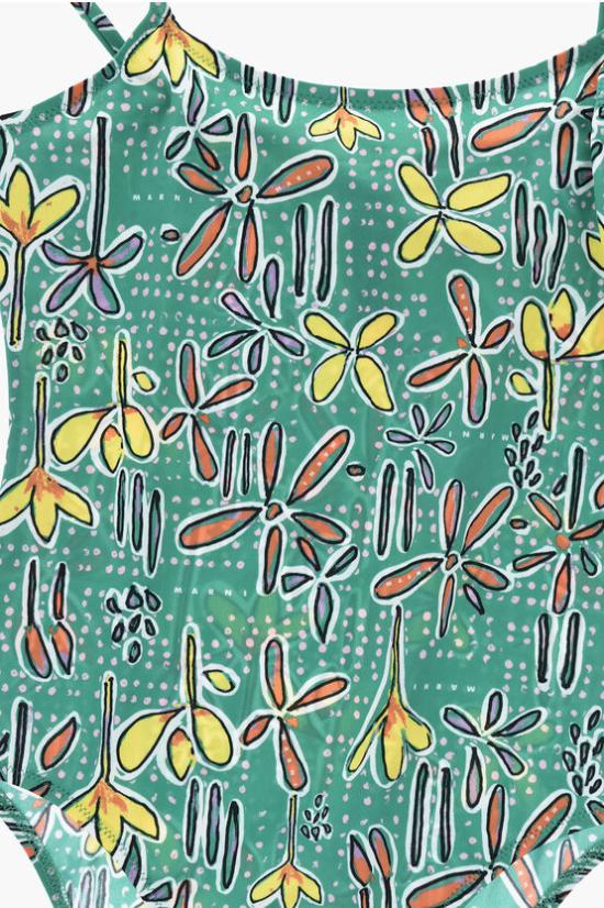  [키즈] 마르니 원피스 수영복 M01145 M00RY 0M535 Green - MARNI