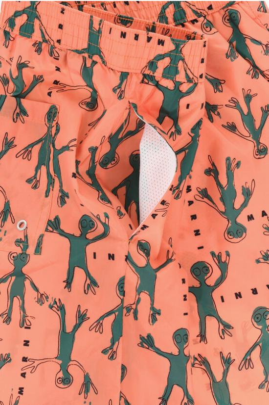  [키즈] 마르니 스윔팬츠 M01086 M00S2 0M429 Orange - MARNI