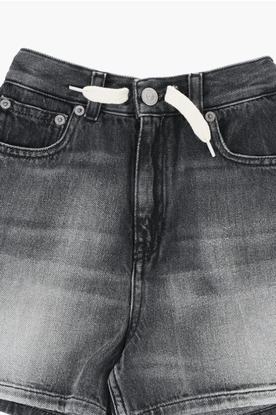  [키즈] 마르지엘라 데님 숏팬츠 M60280 MM02L M602 Anthracite - MAISON MARGIELA