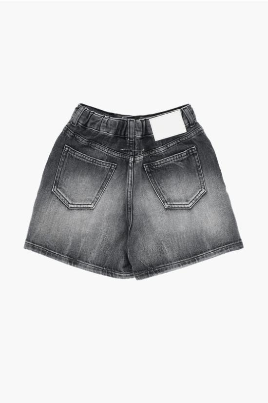  [키즈] 마르지엘라 데님 숏팬츠 M60280 MM02L M602 Anthracite - MAISON MARGIELA