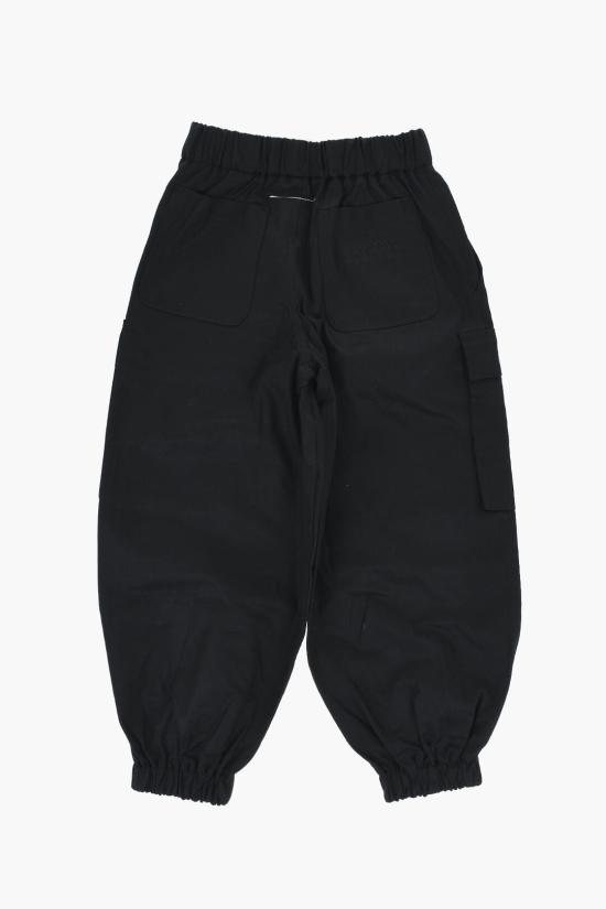  [키즈] 마르지엘라 스트레이트 팬츠 M60215 MM036 M6900 Black - MAISON MARGIELA