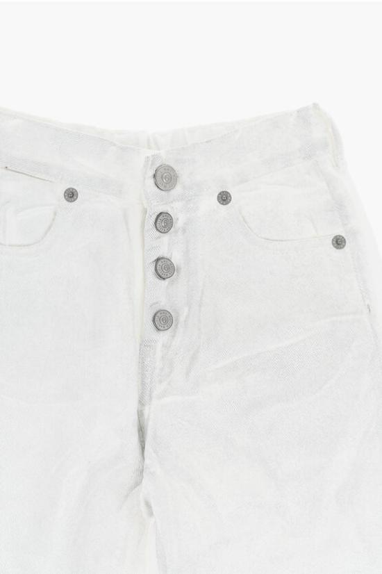  [키즈] 마르지엘라 스트레이트 팬츠 M60053 MM02J M6101 Bianco Argento - MAISON MARGIELA