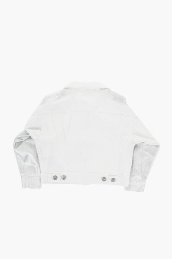  [키즈] 마르지엘라 데님 자켓 M60449 MM02J M6101 Bianco Argento - MAISON MARGIELA