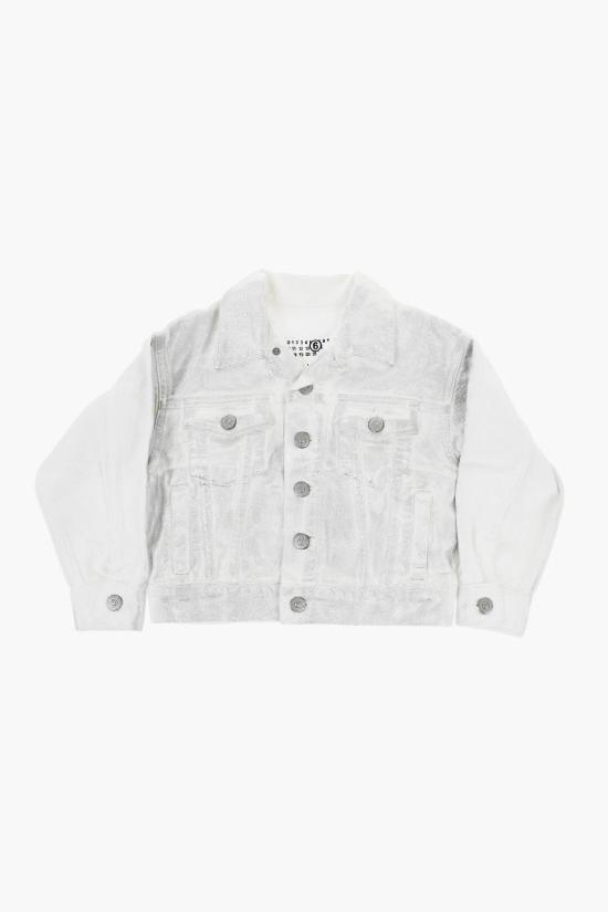  [키즈] 마르지엘라 데님 자켓 M60449 MM02J M6101 Bianco Argento
