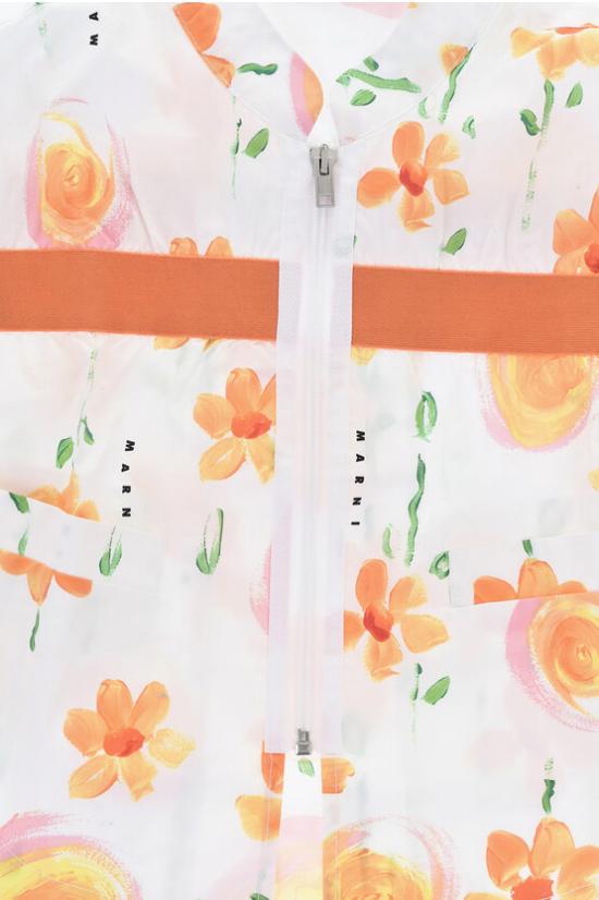  [키즈] 마르니 셔츠 M01007 M00RS 0M100 Arancio Bianco - MARNI