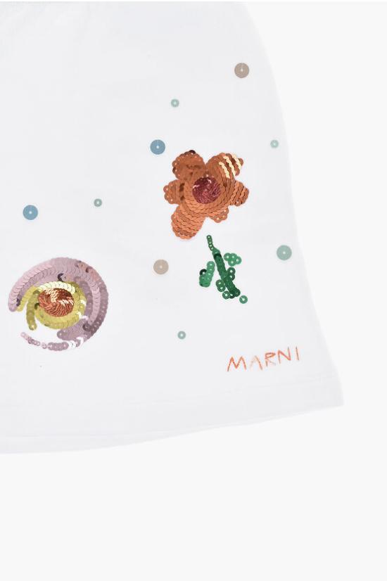  [키즈] 마르니 쇼츠/버뮤다 M01023 M00NI 0M100 White - MARNI